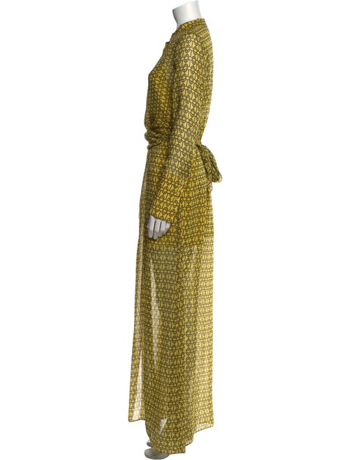 L'Academie Printed Long Dress