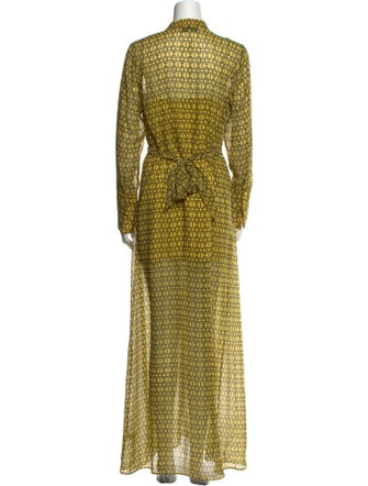 L'Academie Printed Long Dress