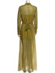 L'Academie Printed Long Dress