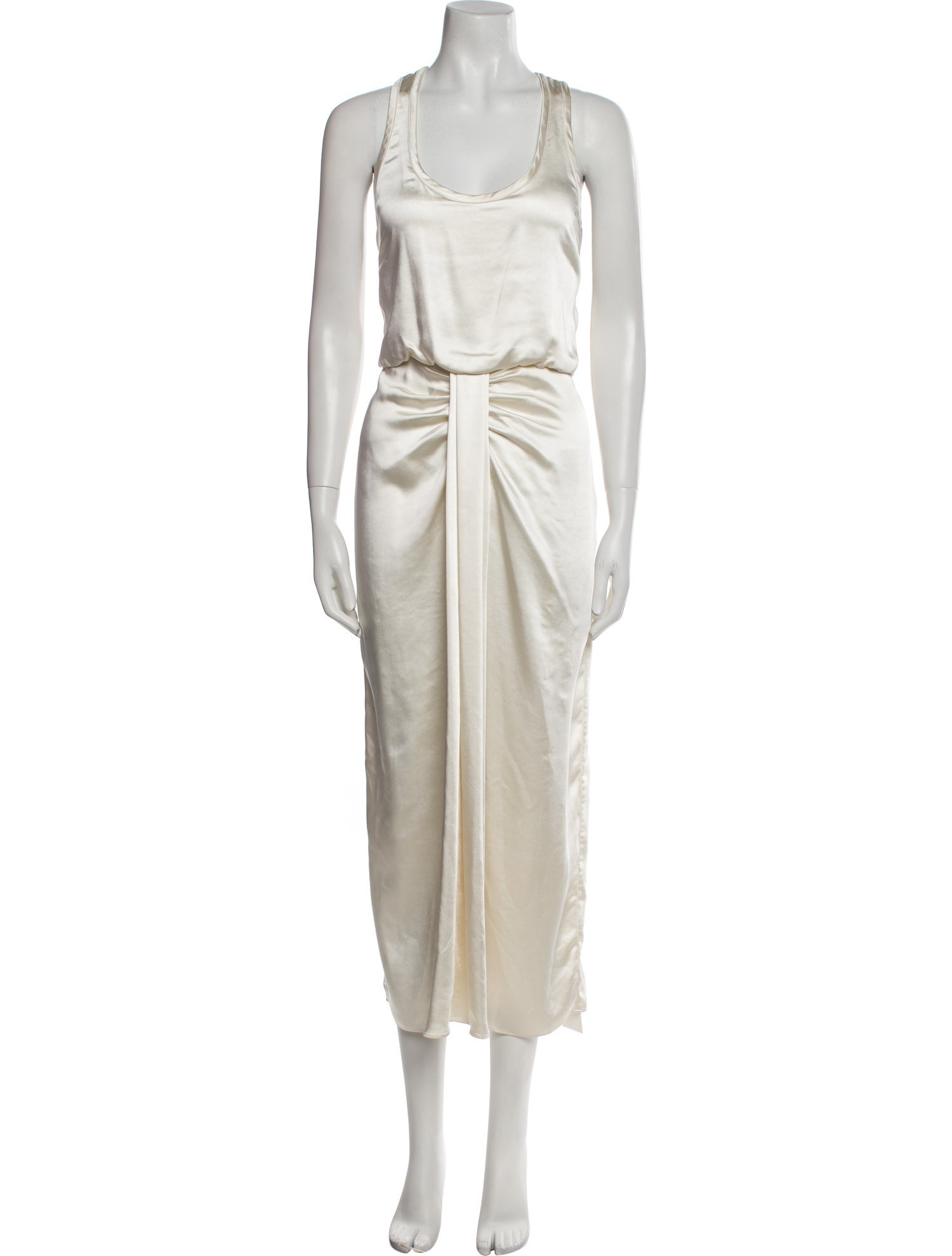 L'Academie Scoop Neck Long Dress