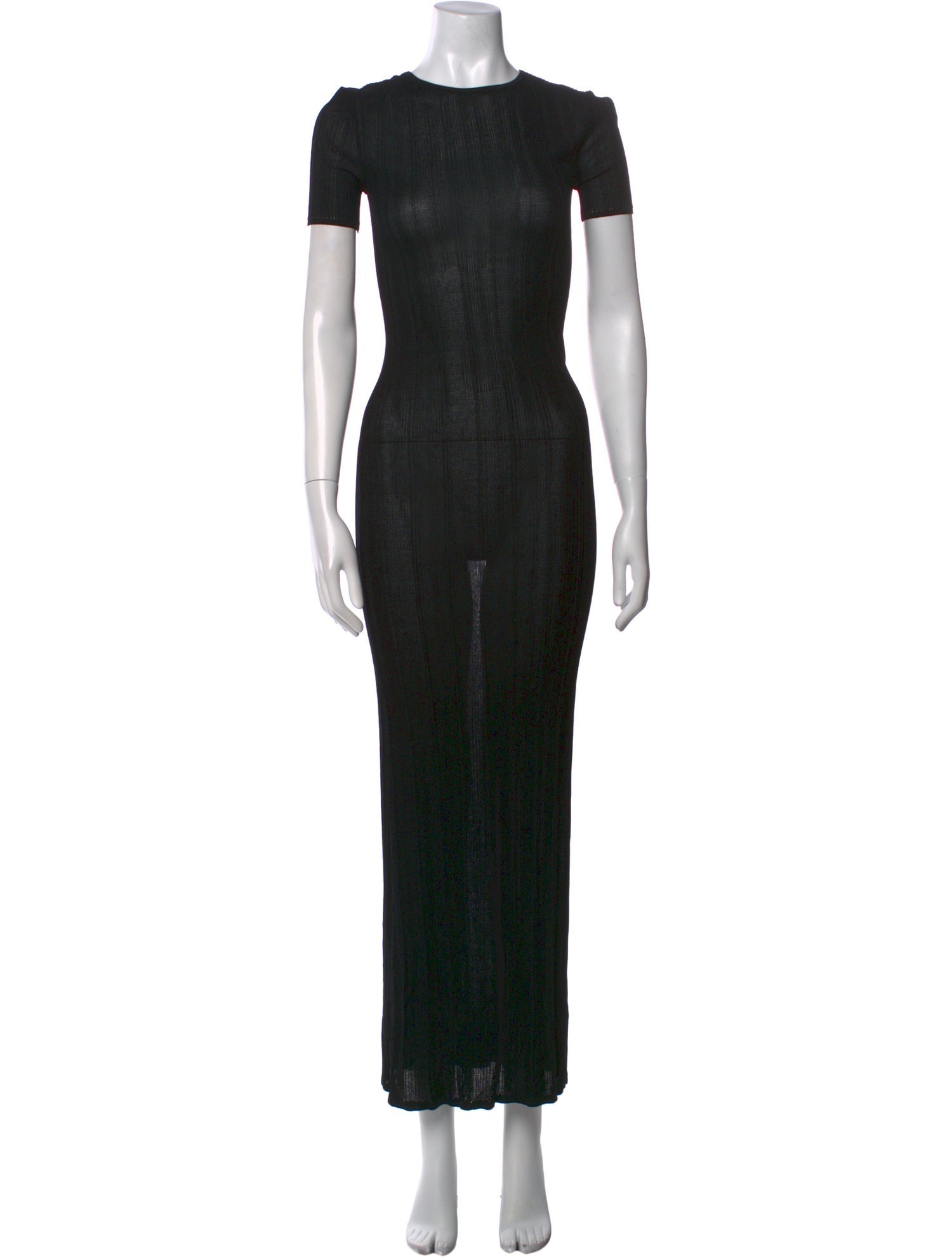 L'Academie Crew Neck Long Dress