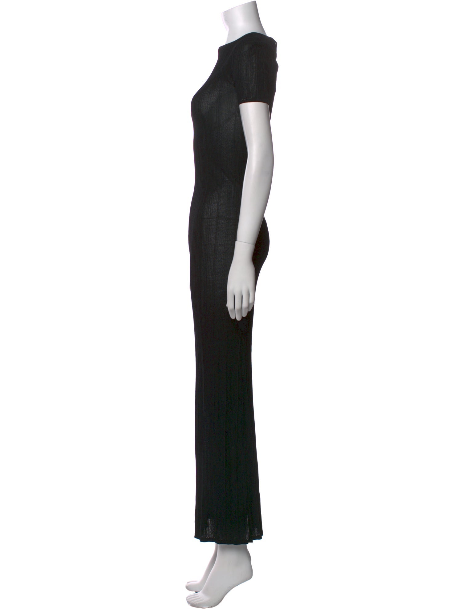 L'Academie Crew Neck Long Dress