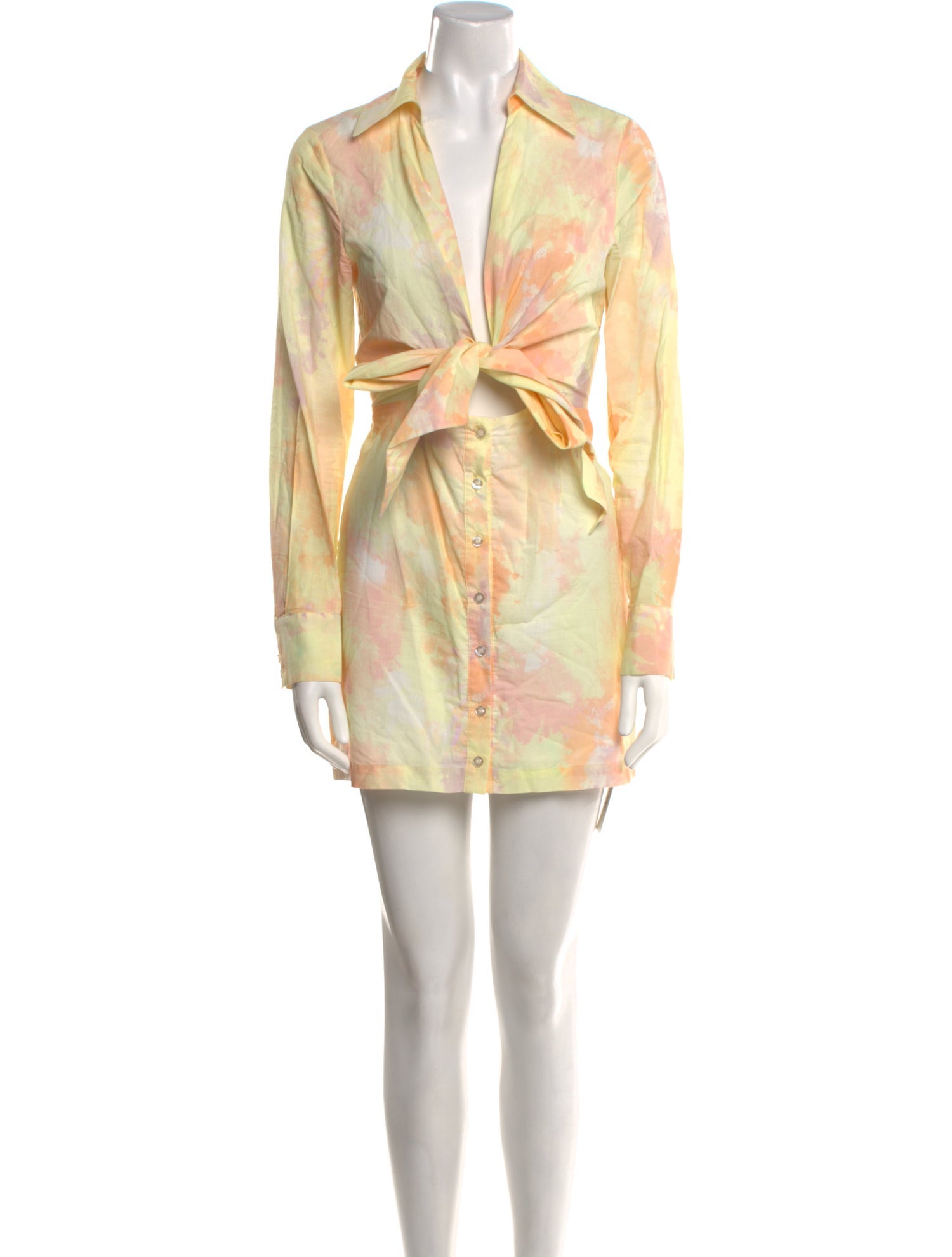 L'Academie Printed Mini Dress