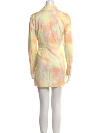L'Academie Printed Mini Dress