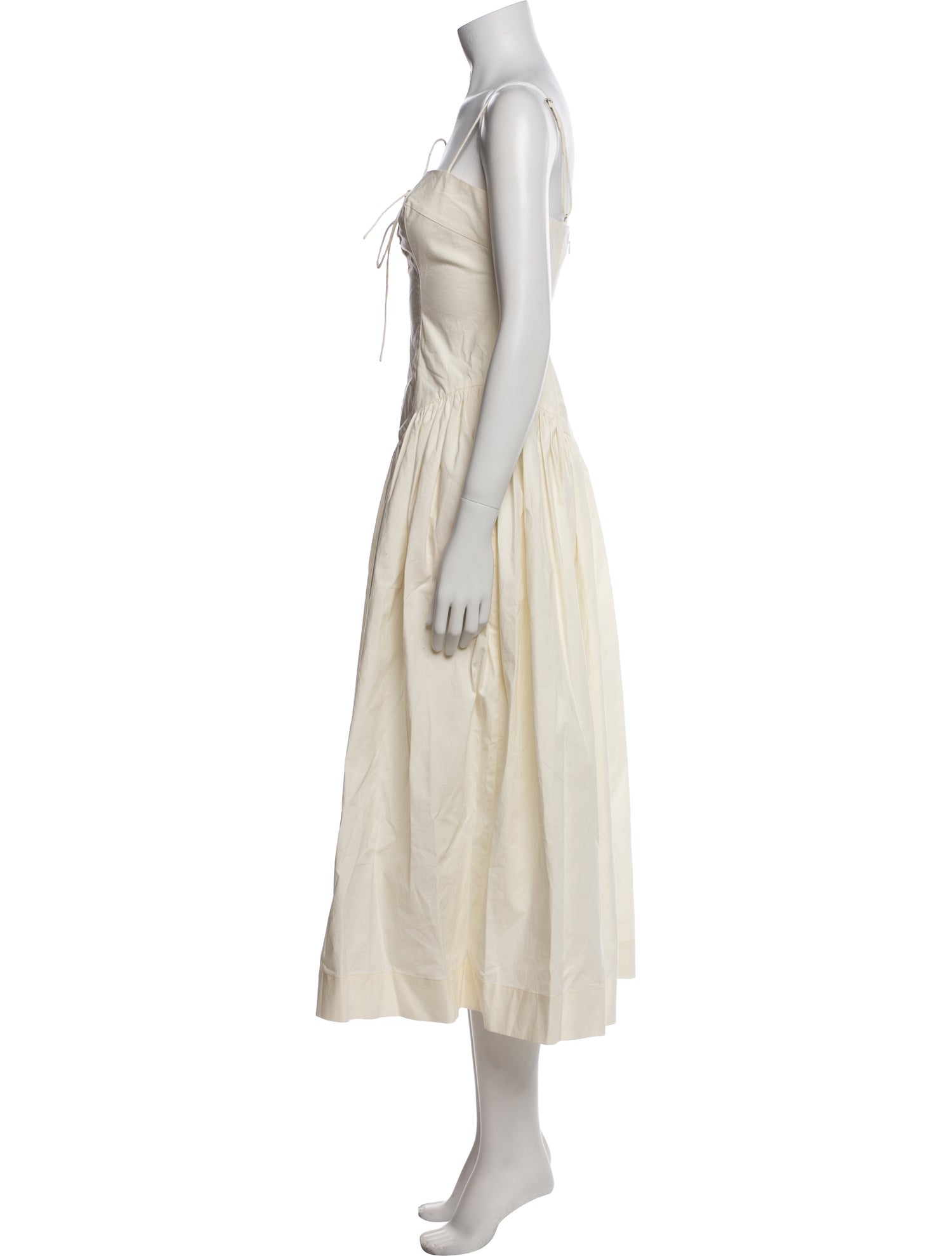 L'Academie Square Neckline Midi Length Dress