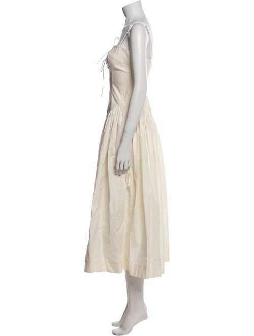 L'Academie Square Neckline Midi Length Dress