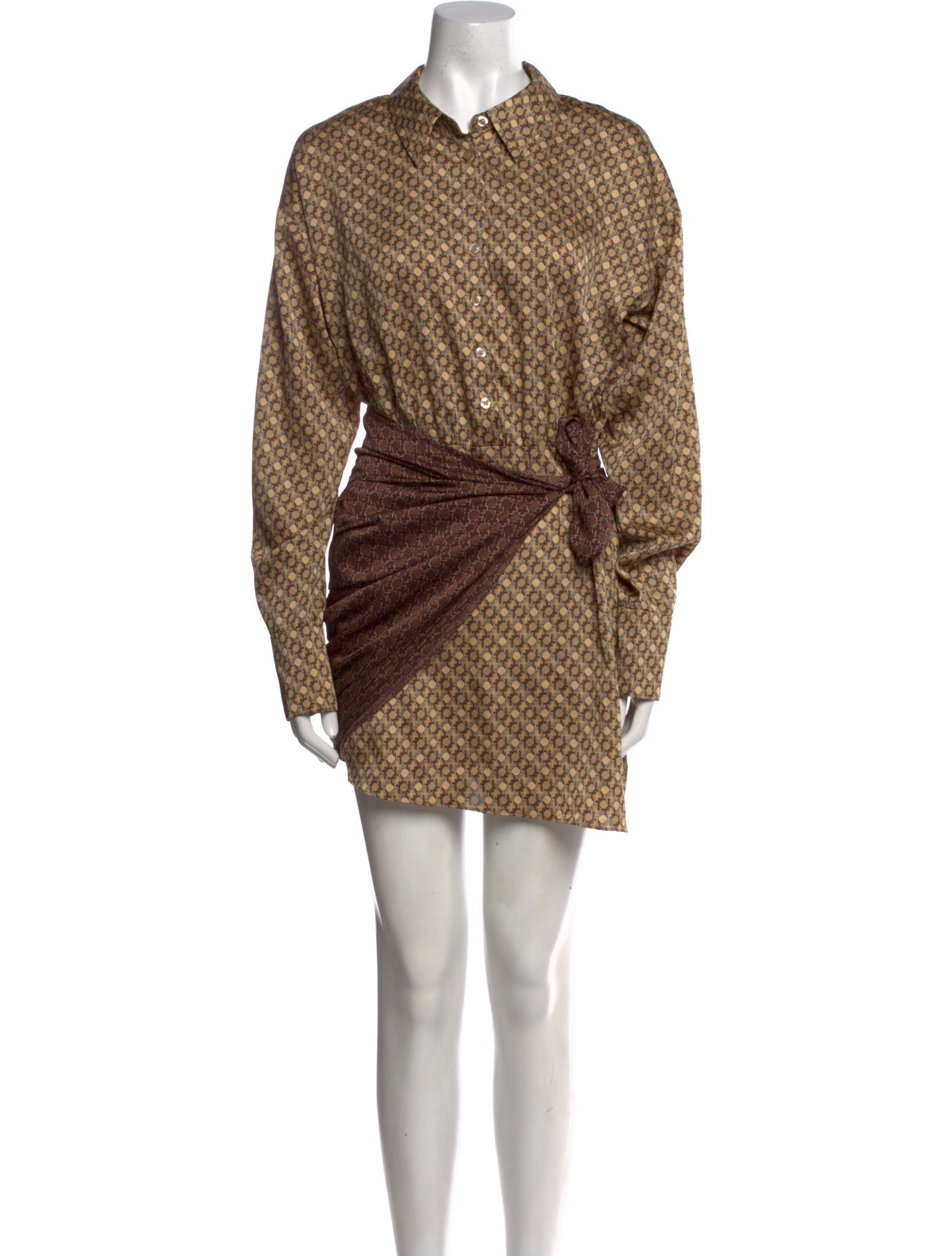 L'Academie Printed Mini Dress