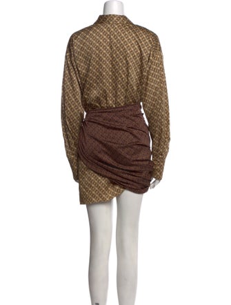 L'Academie Printed Mini Dress