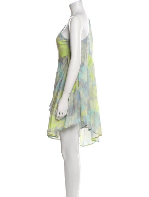 L'Academie Tie-Dye Print Knee-Length Dress