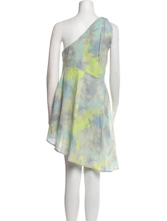 L'Academie Tie-Dye Print Knee-Length Dress