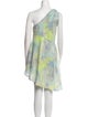 L'Academie Tie-Dye Print Knee-Length Dress