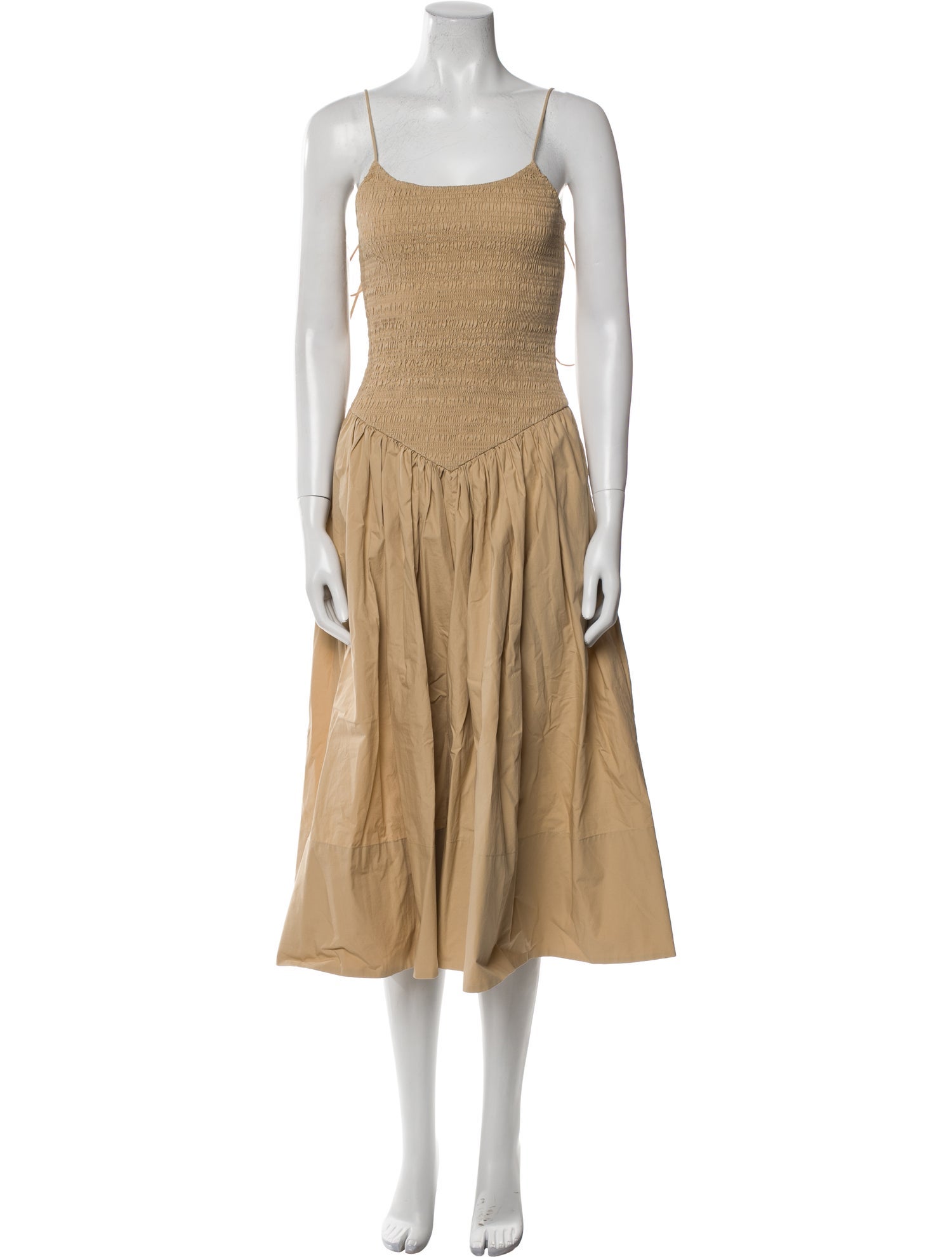 L'Academie Square Neckline Midi Length Dress