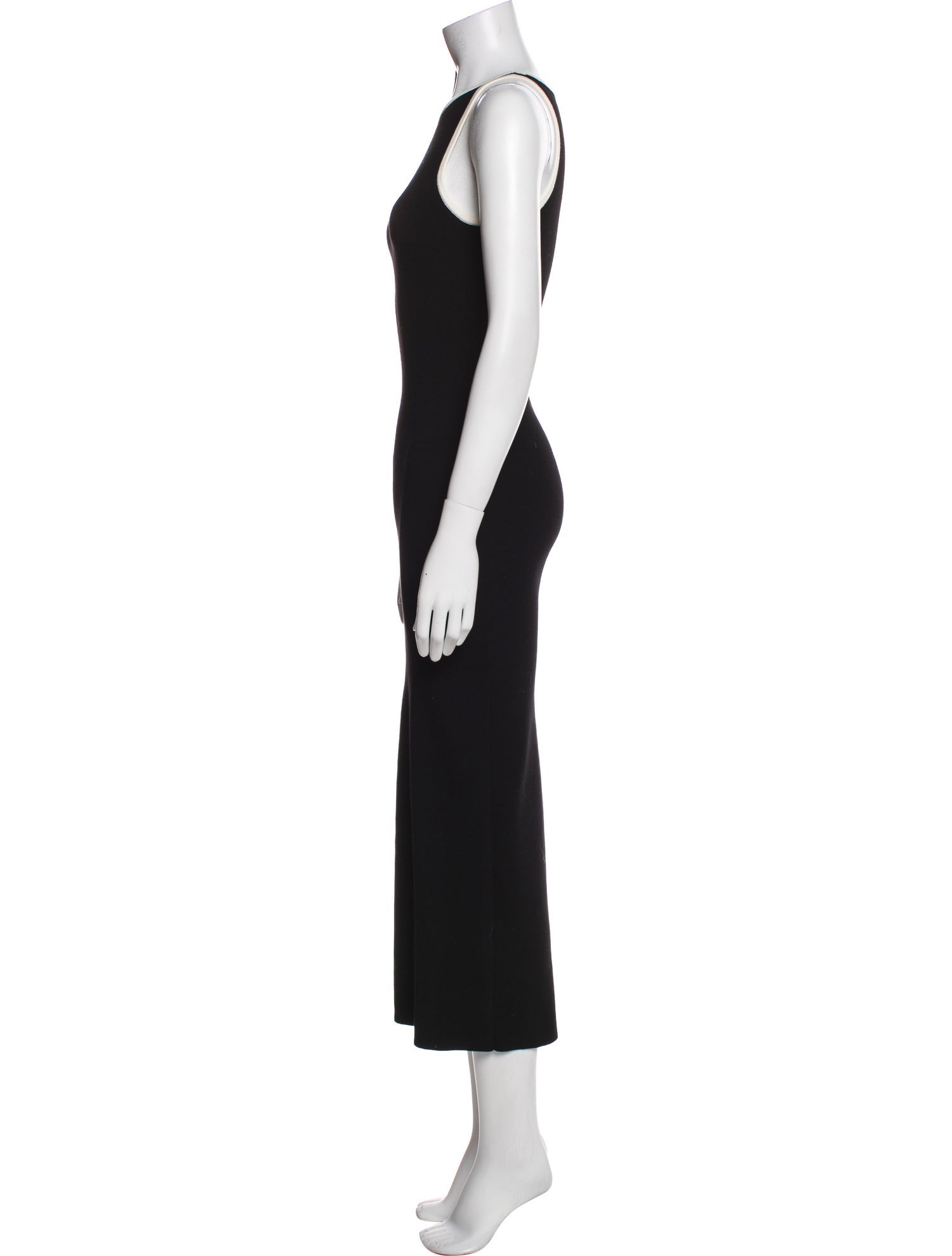 L'Academie Scoop Neck Long Dress