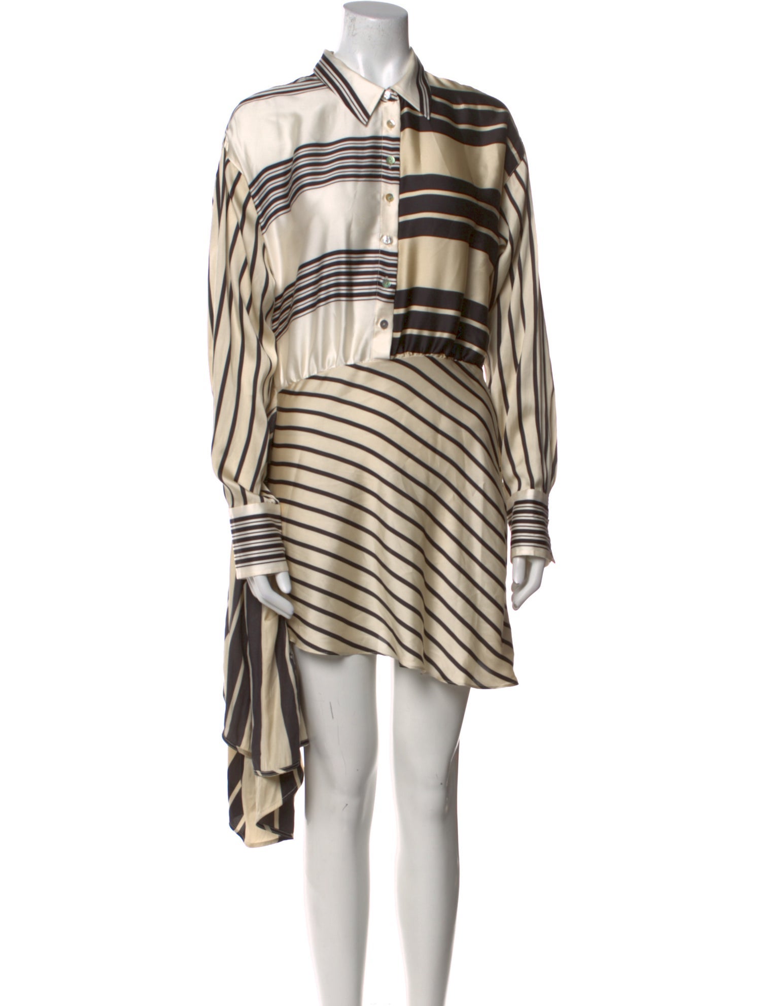 L'Academie Striped Midi Length Dress w/ Tags