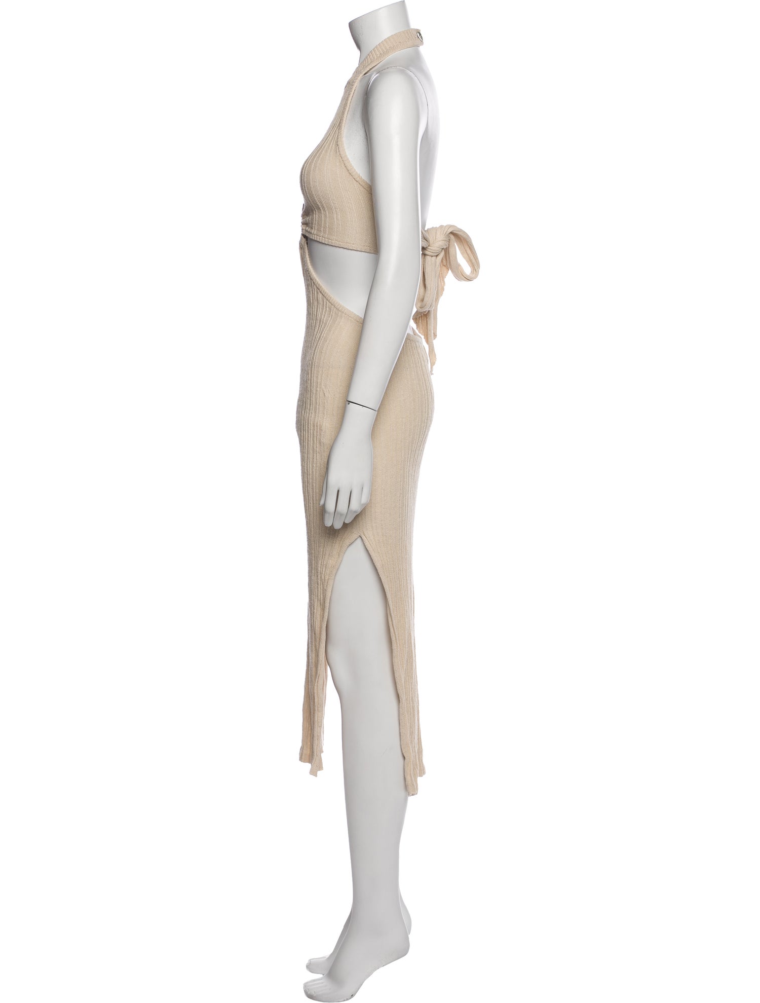 L'Academie Halterneck Long Dress