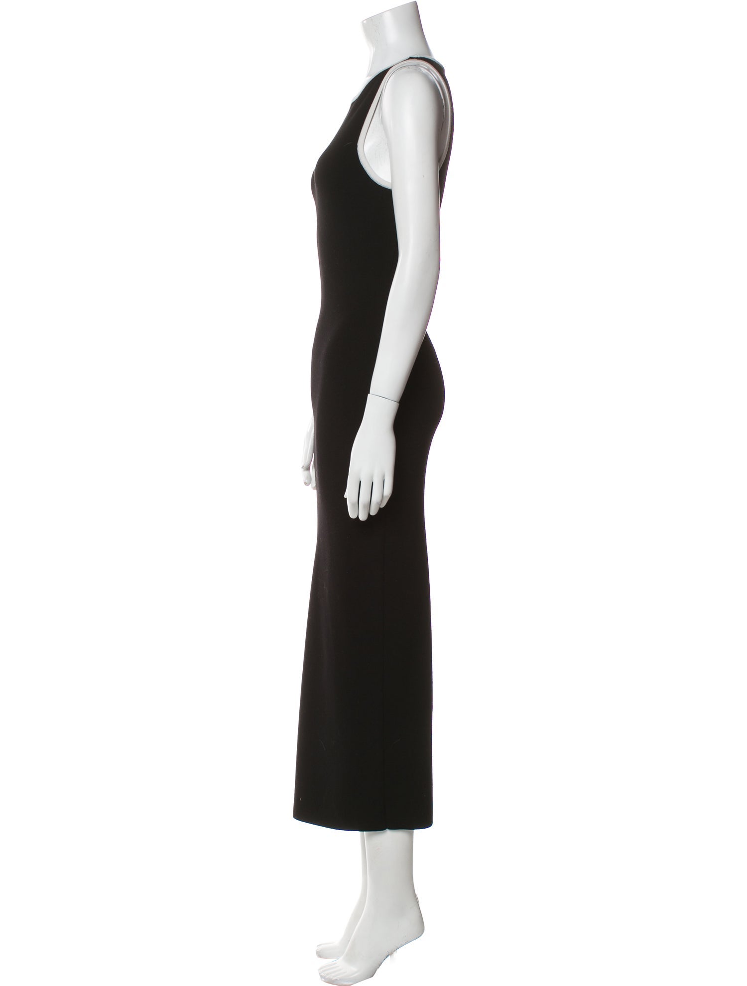 L'Academie Scoop Neck Long Dress
