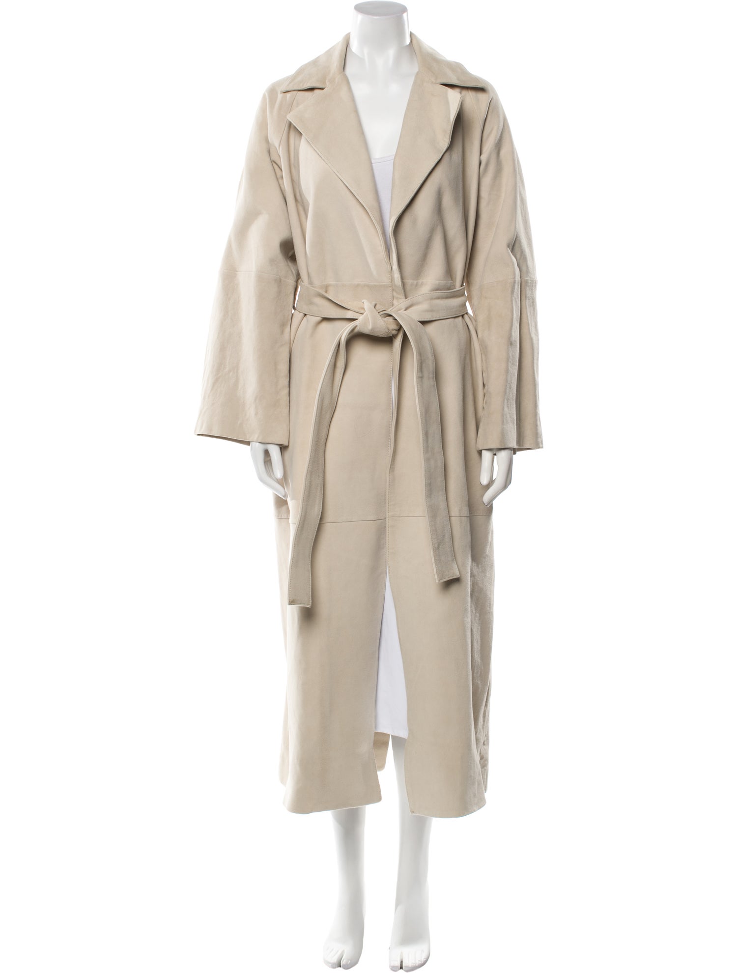 L'Academie Suede Trench Coat
