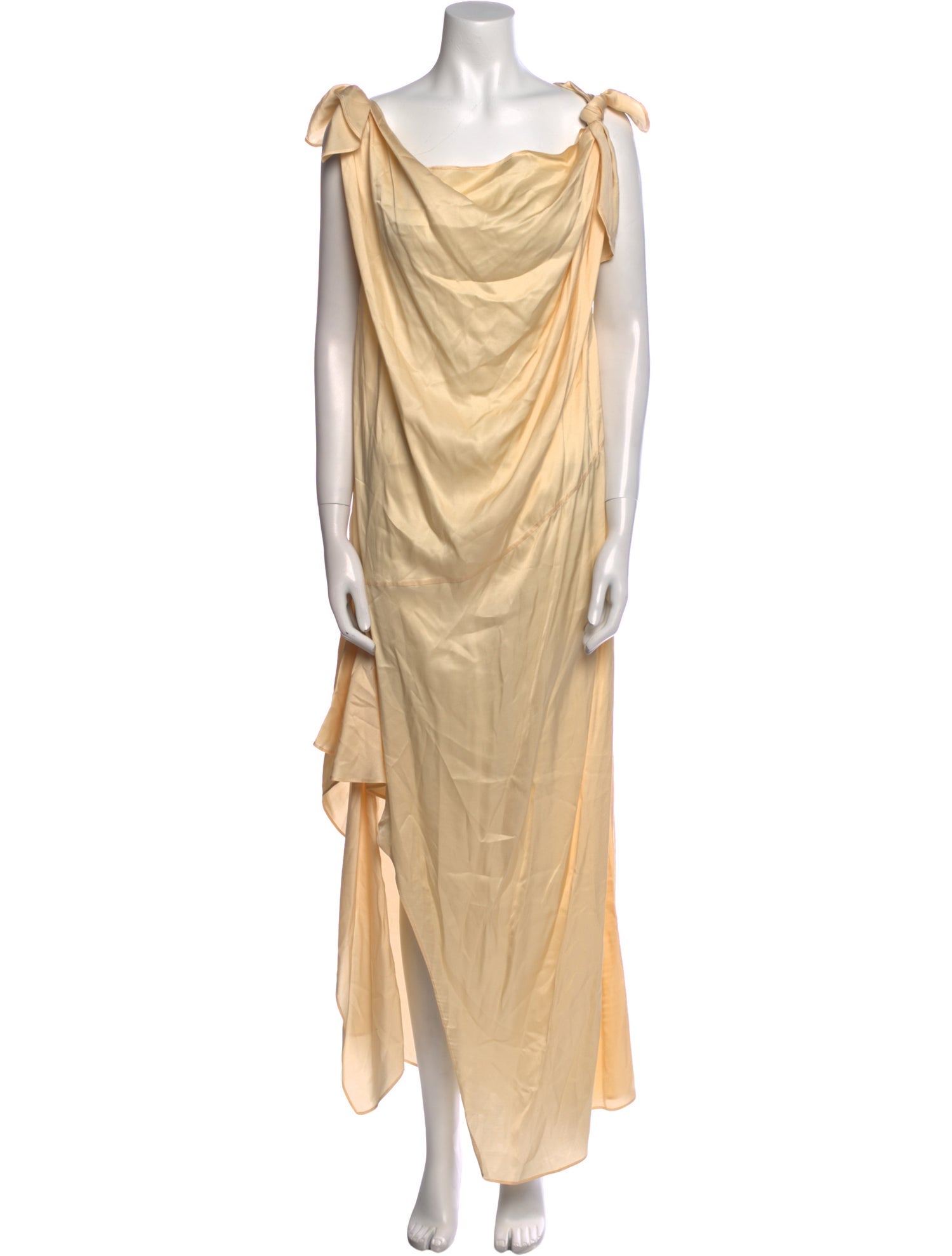 L'Academie Cowl Neck Long Dress