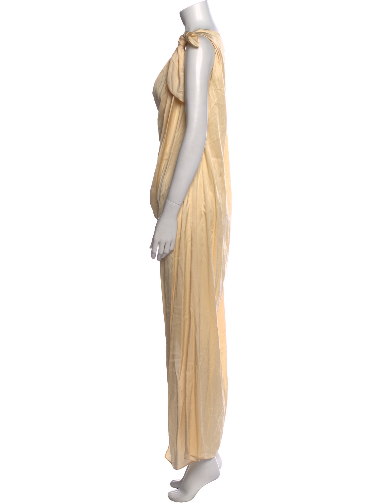 L'Academie Cowl Neck Long Dress