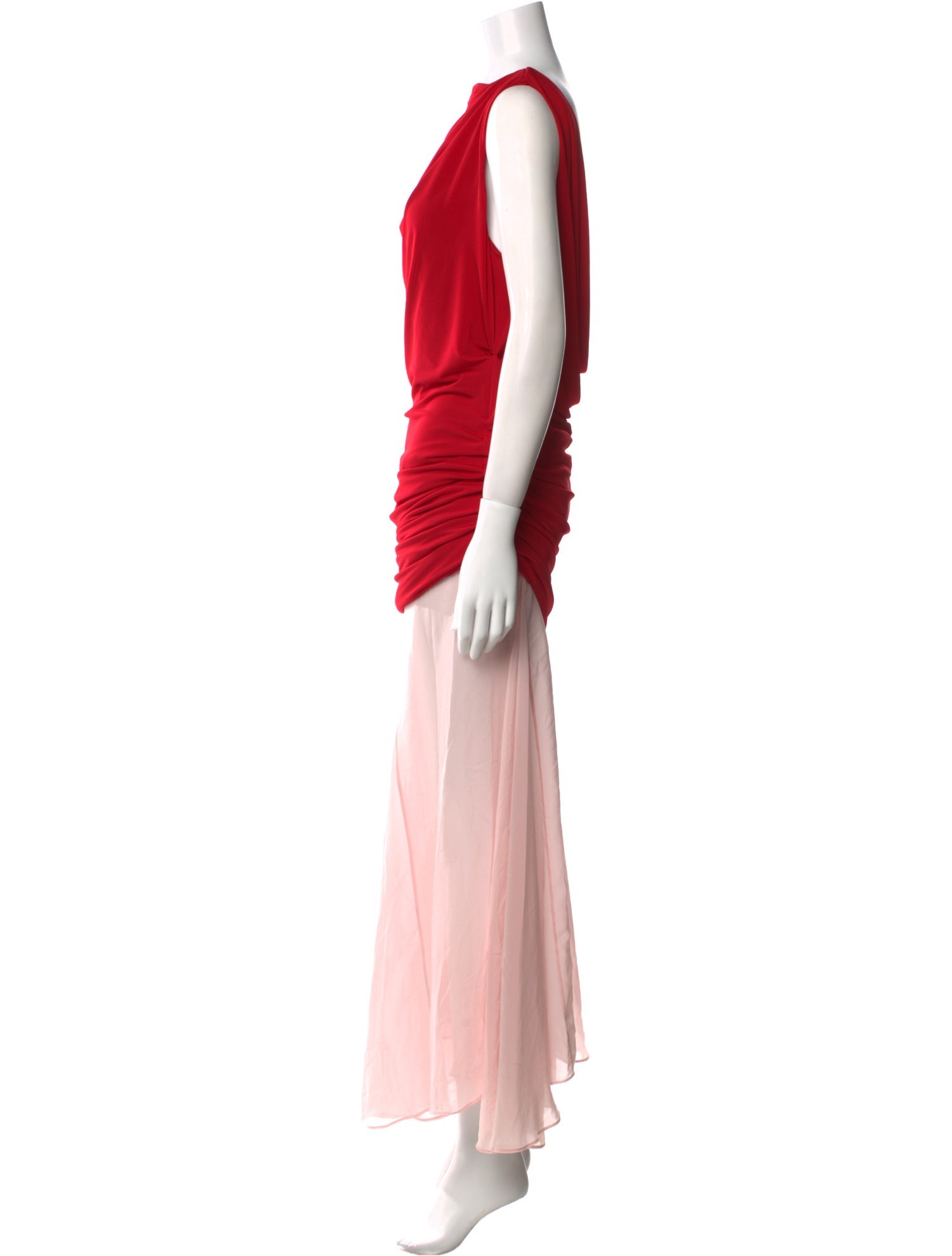 L'Academie Cowl Neck Long Dress