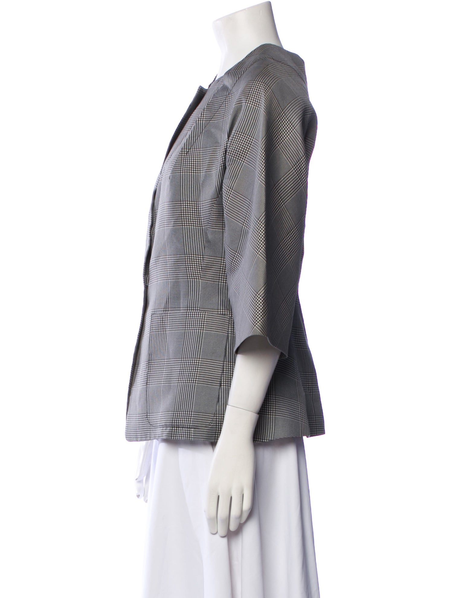 lee anderson couture Plaid Print Jacket