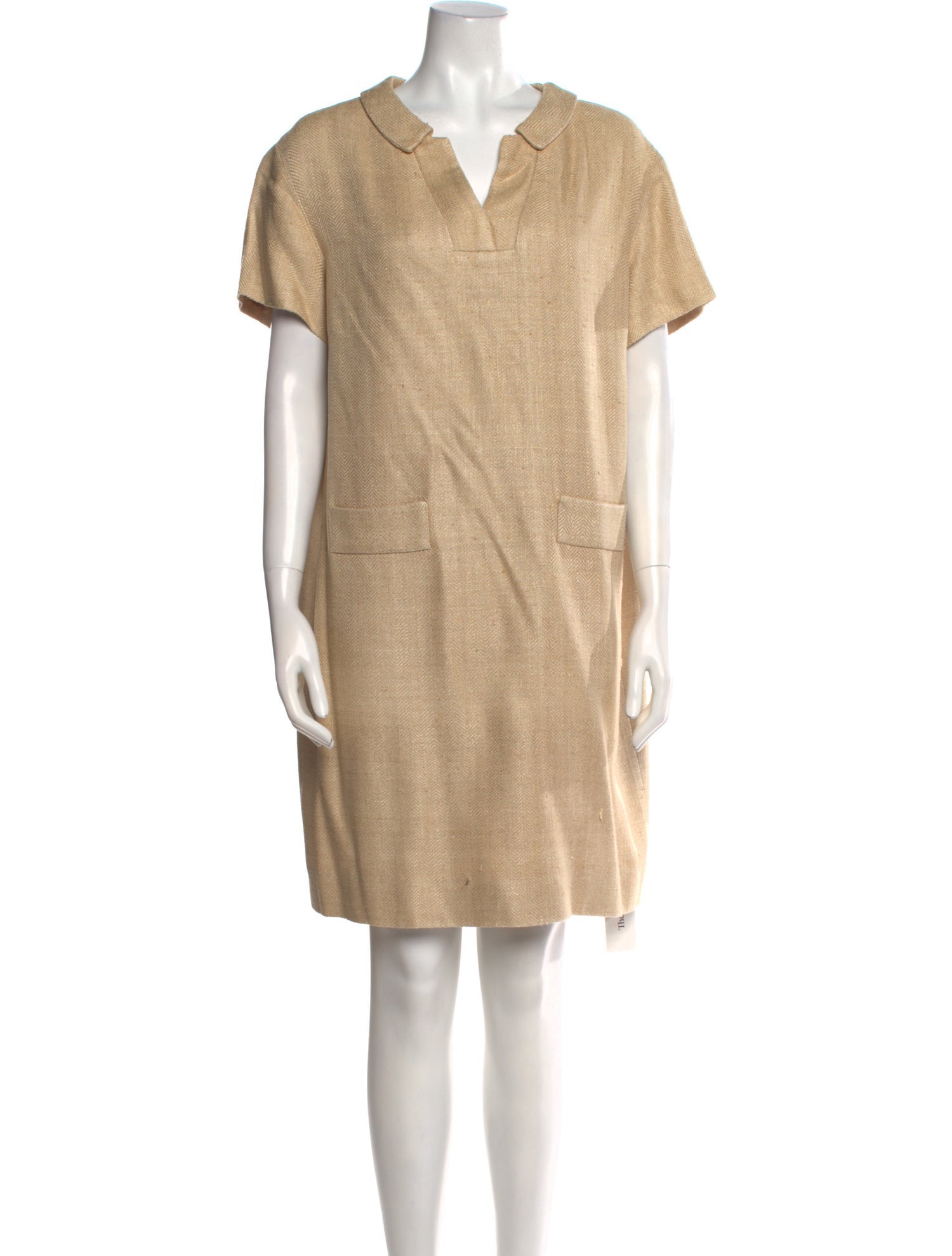 lee anderson couture Silk Knee-Length Dress