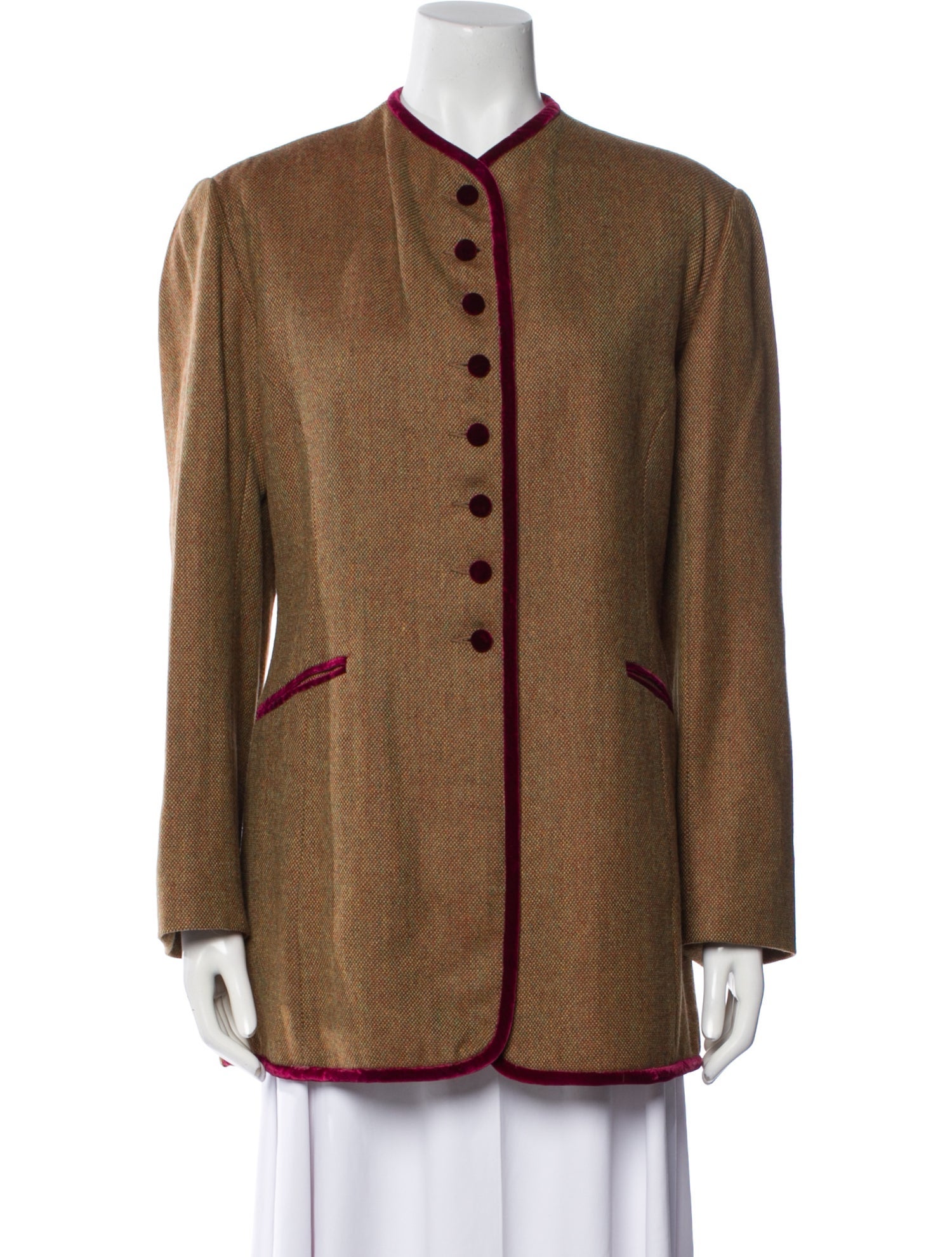 lee anderson couture Vintage Striped Coat