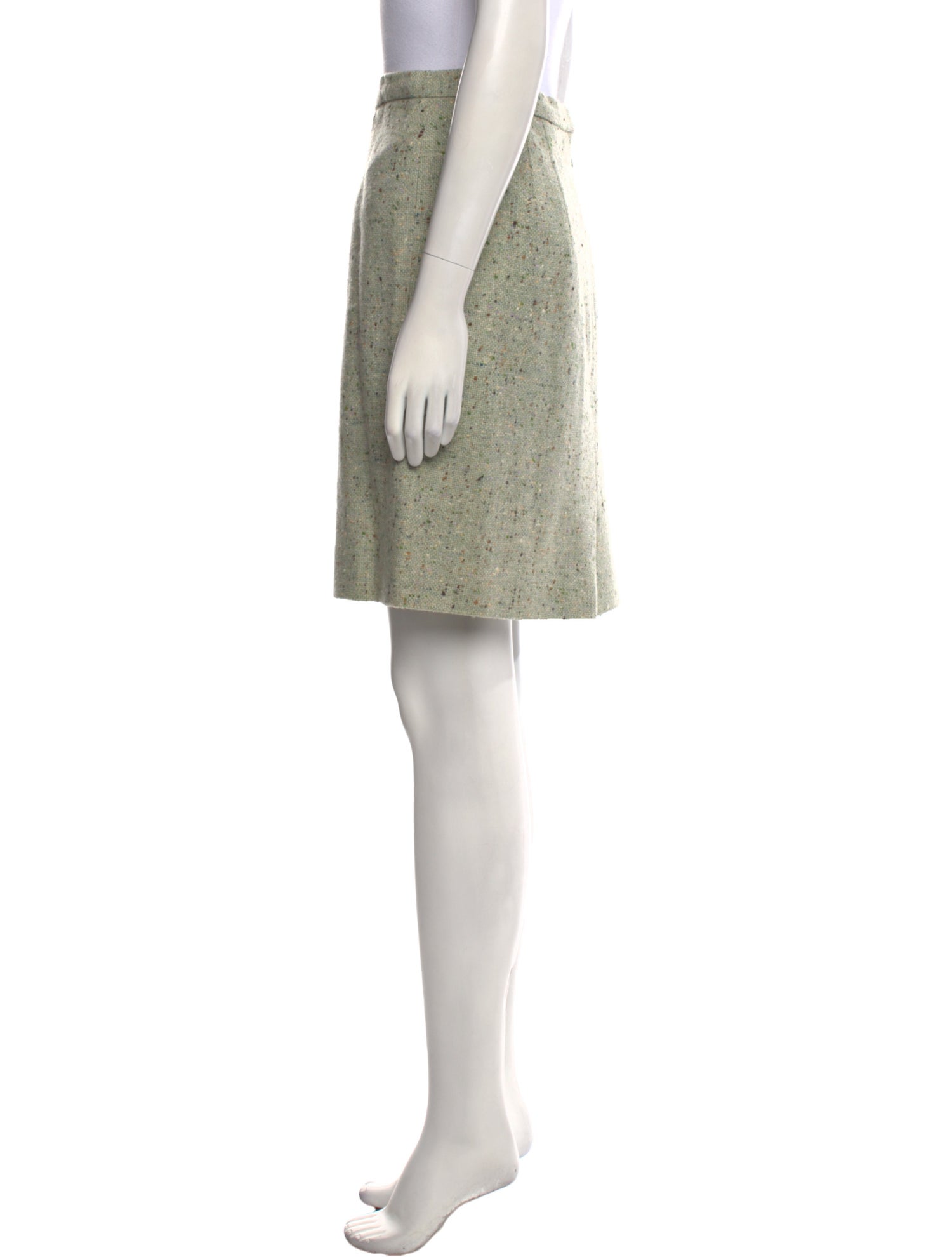 lee anderson couture Tweed Pattern Knee-Length Skirt