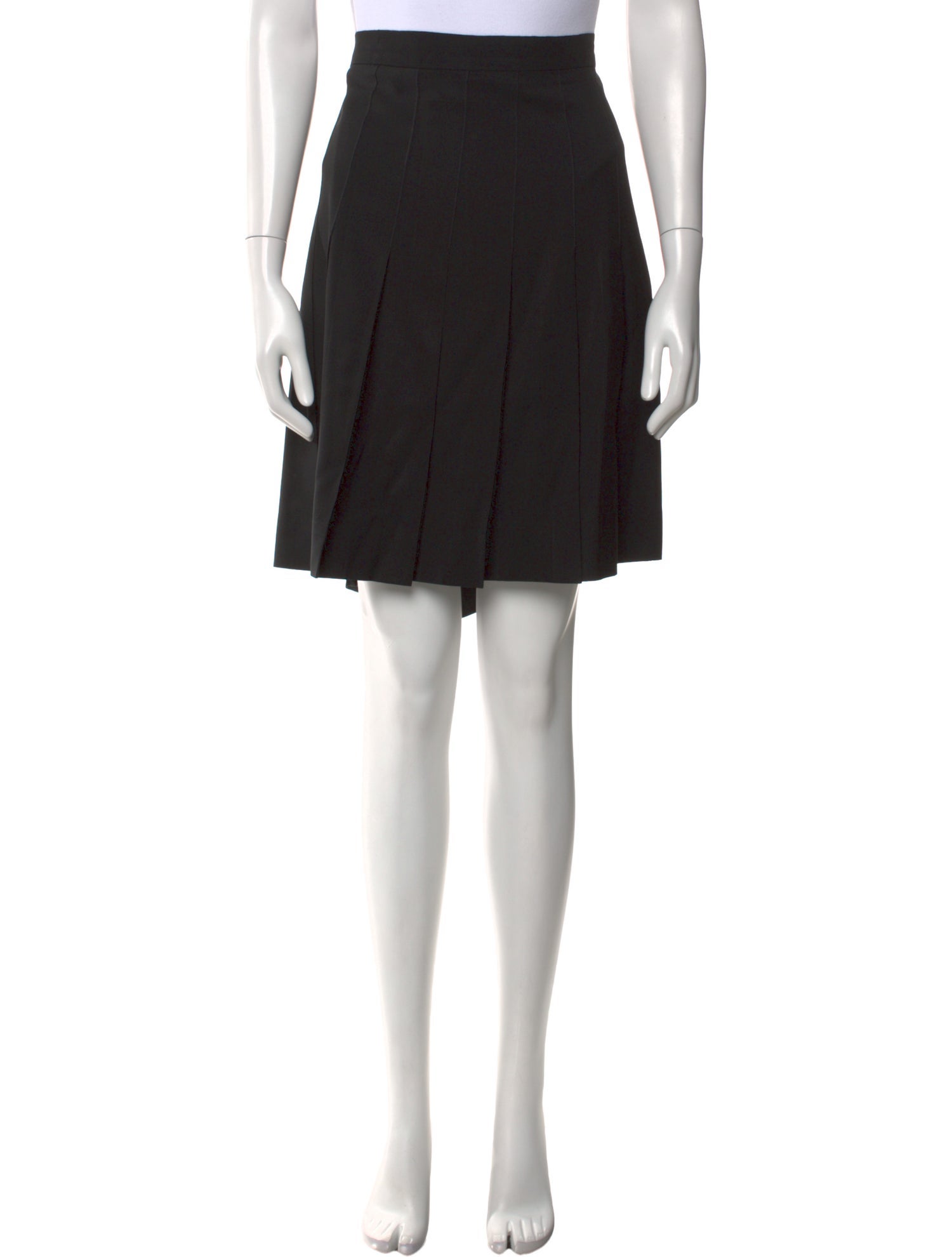 lee anderson couture Pleated Accents Knee-Length Skirt