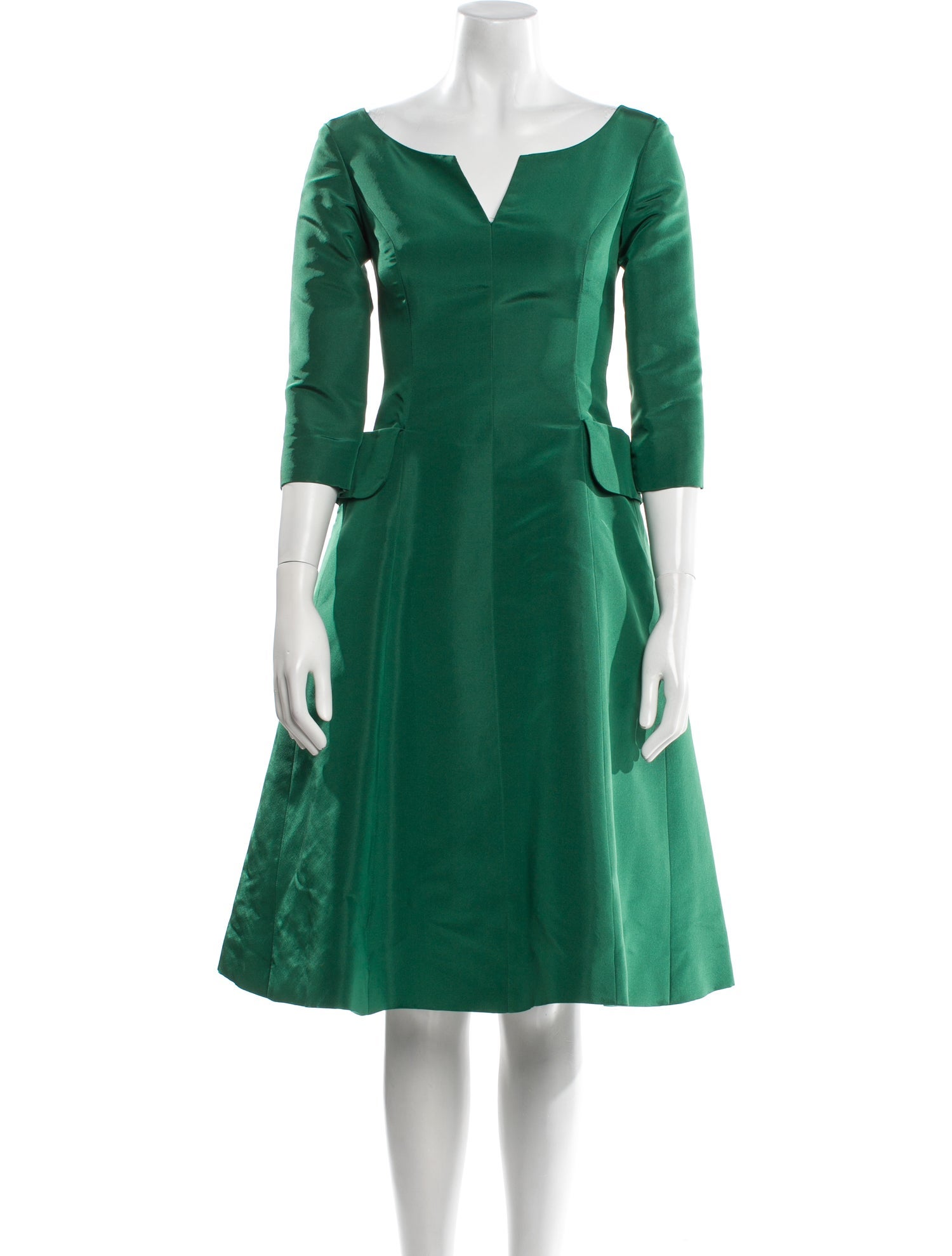 lee anderson couture V-Neck Knee-Length Dress