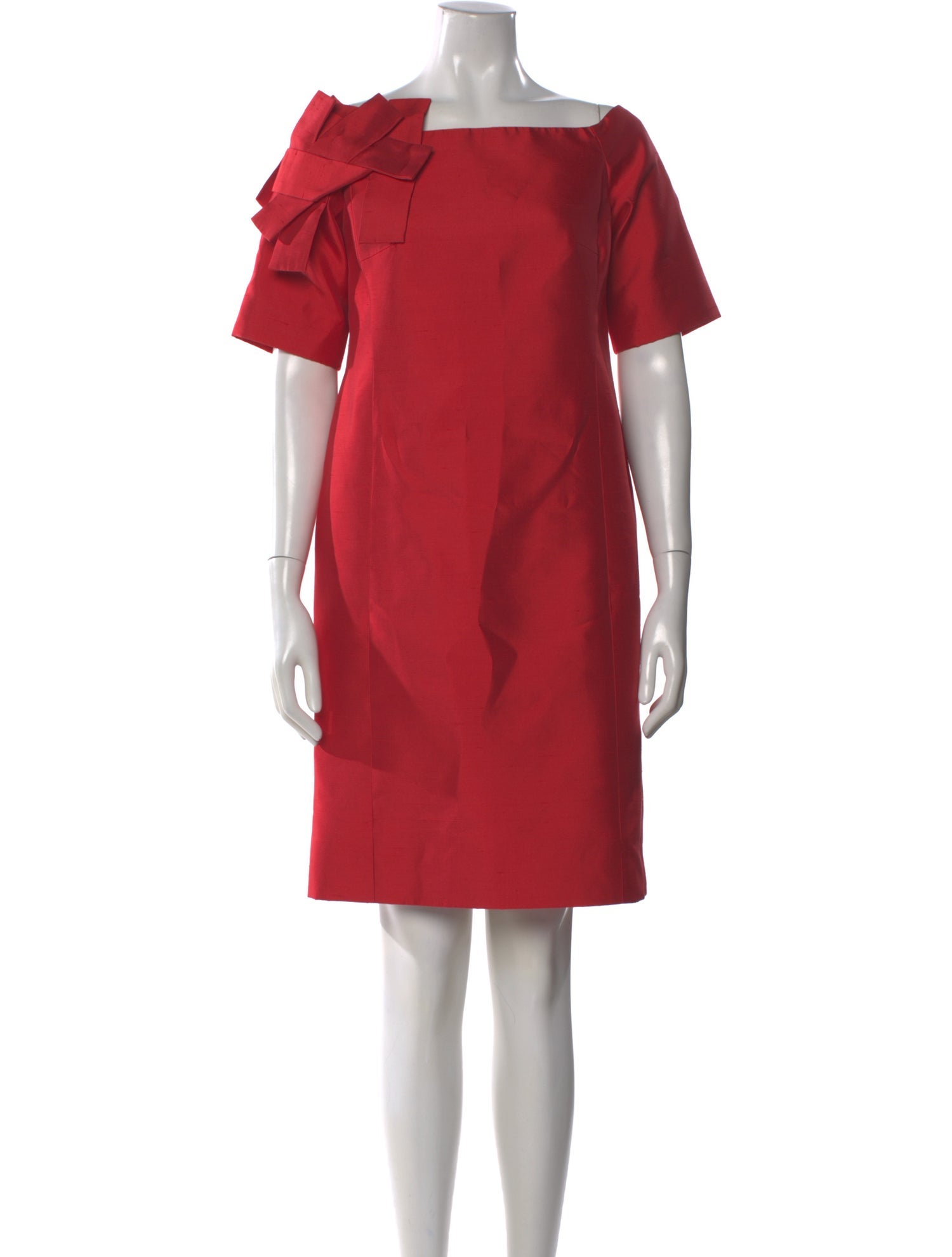lee anderson couture Square Neckline Mini Dress