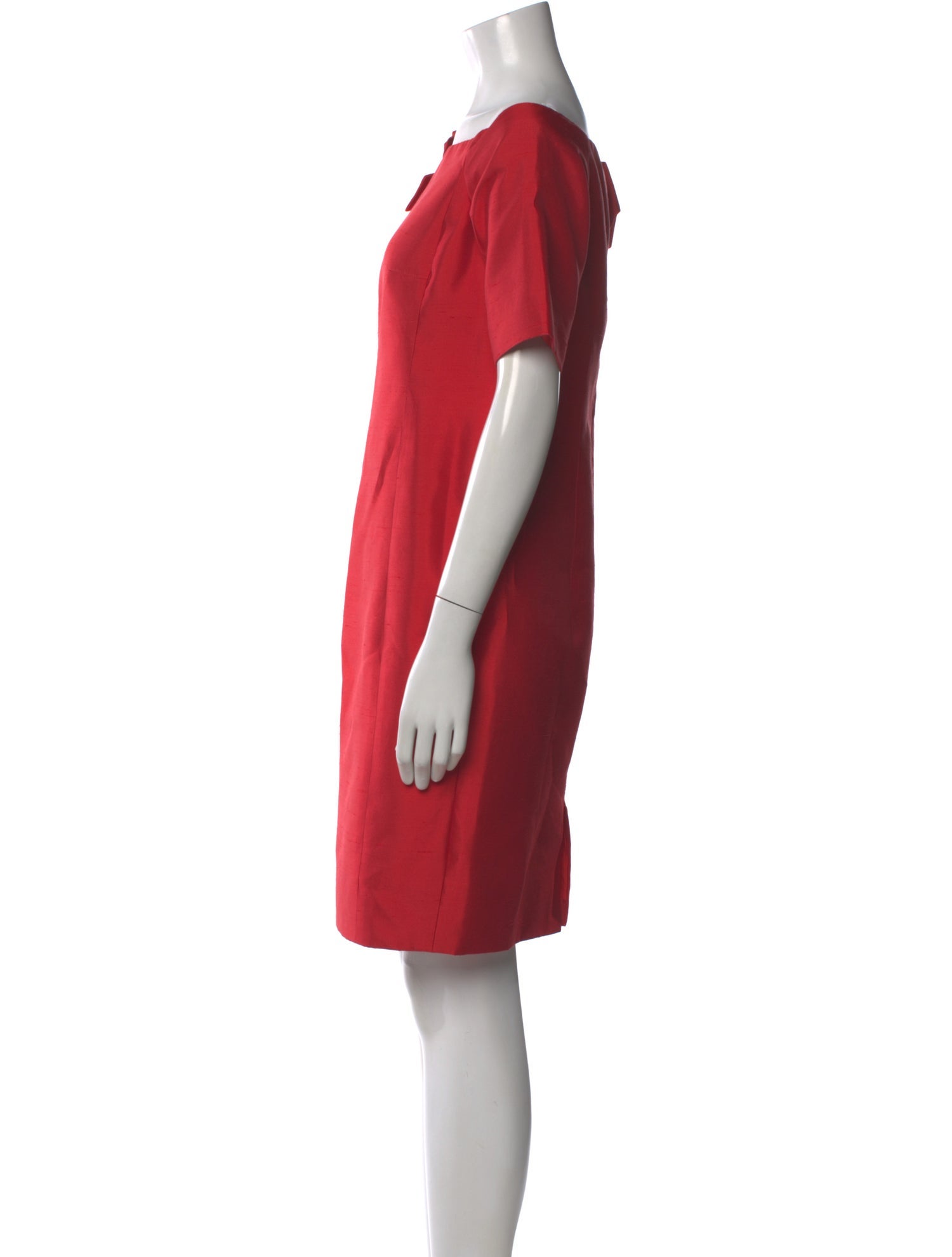 lee anderson couture Square Neckline Mini Dress