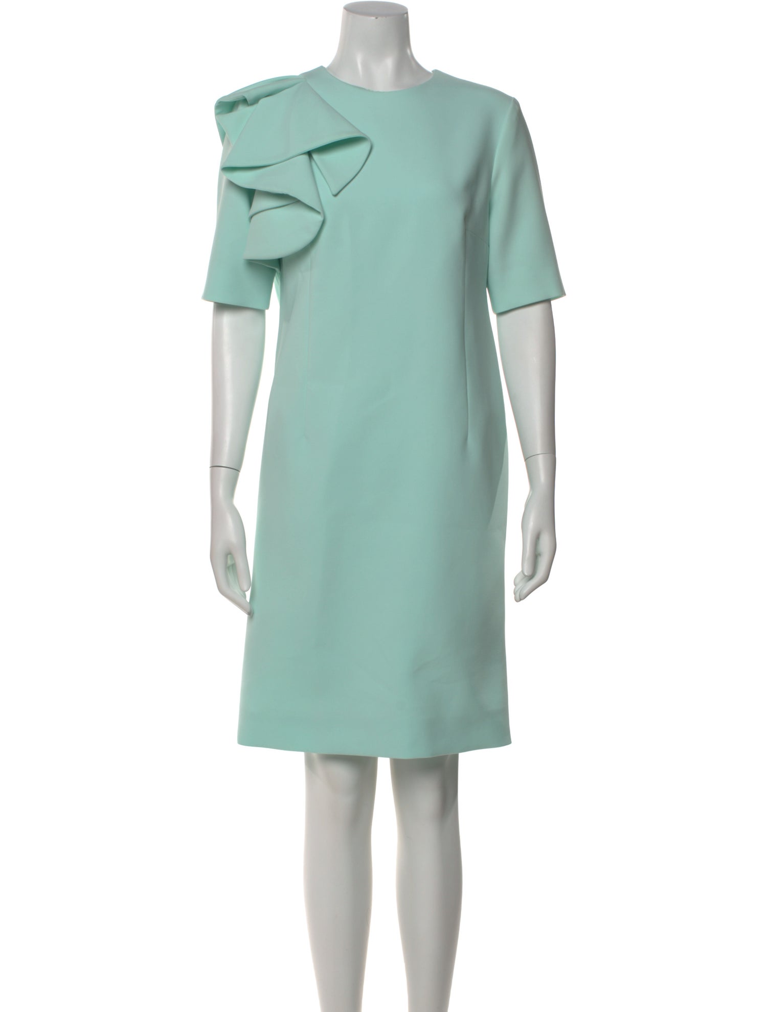 lee anderson couture Crew Neck Knee-Length Dress