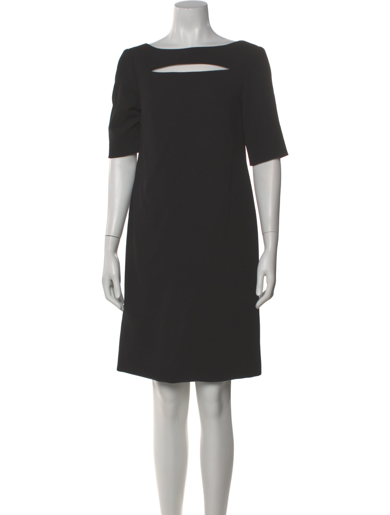 lee anderson couture Scoop Neck Knee-Length Dress