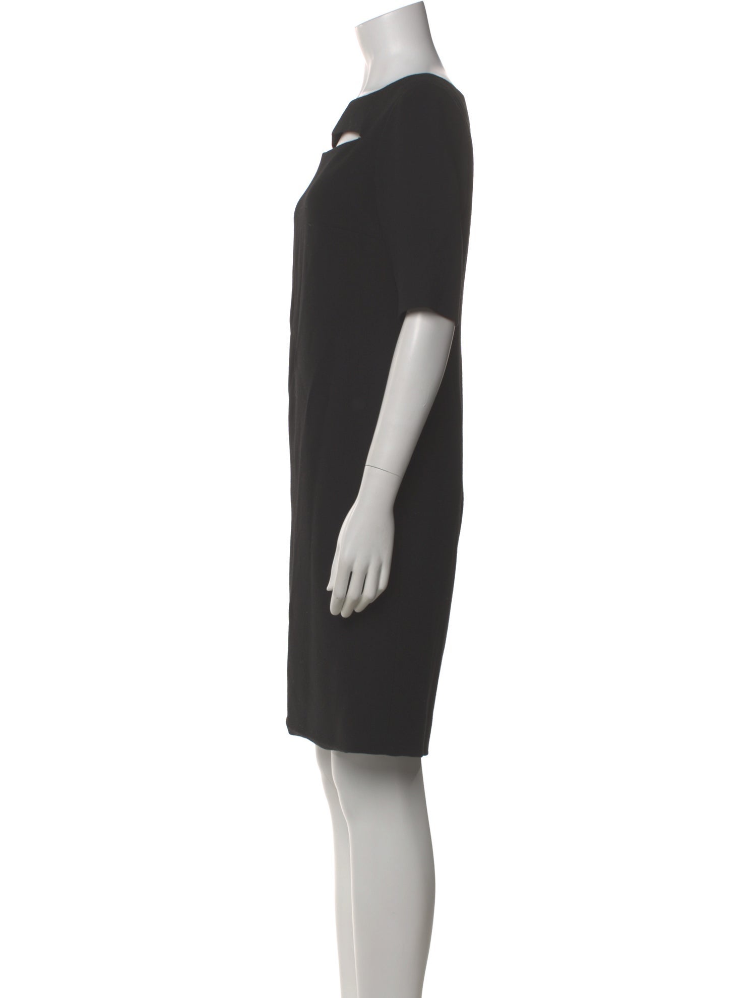 lee anderson couture Scoop Neck Knee-Length Dress
