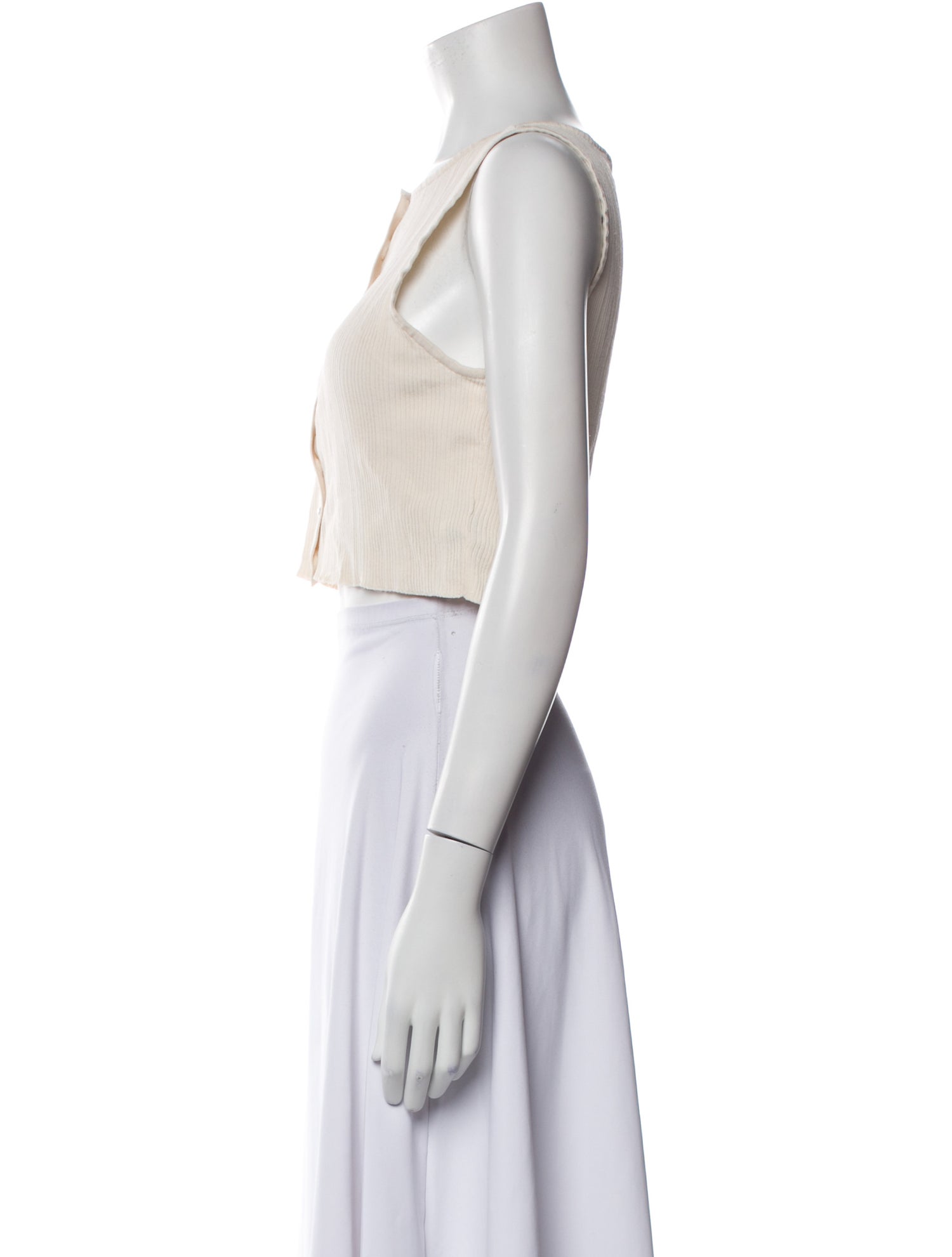 Lacroix Crew Neck Sleeveless Crop Top