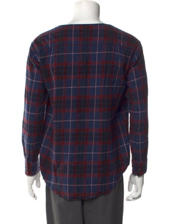 Lad Musician Plaid Print Crew Neck T-Shirt