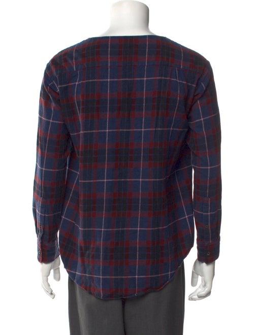 Lad Musician Plaid Print Crew Neck T-Shirt