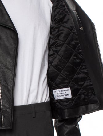 Lanvin x Gallery Dept. Elbow Patch Biker Calf Leather Moto Jacket