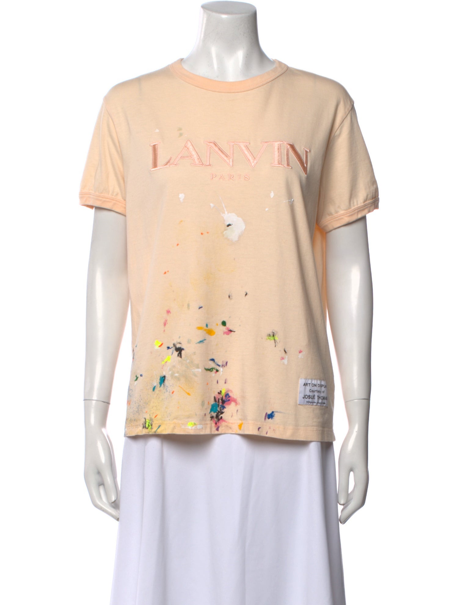 Lanvin x Gallery Dept. Paint Splatter Logo Graphic Print T-Shirt
