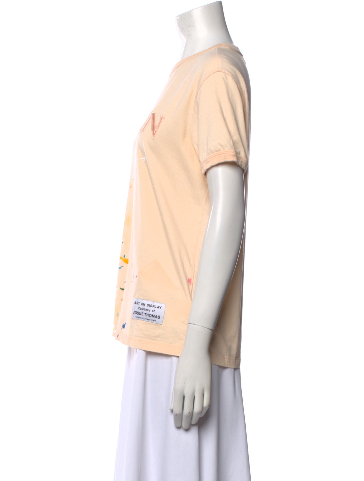 Lanvin x Gallery Dept. Paint Splatter Logo Graphic Print T-Shirt