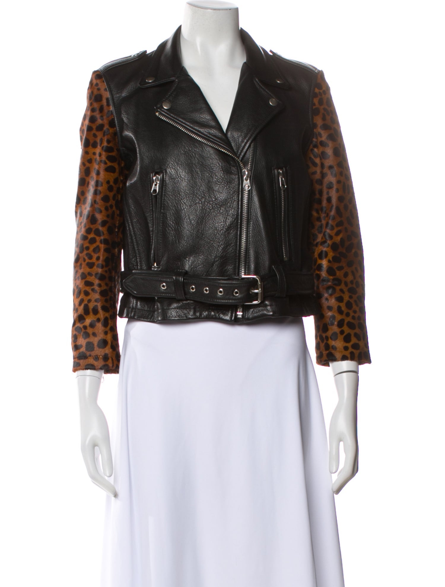 laer Leather Biker Jacket