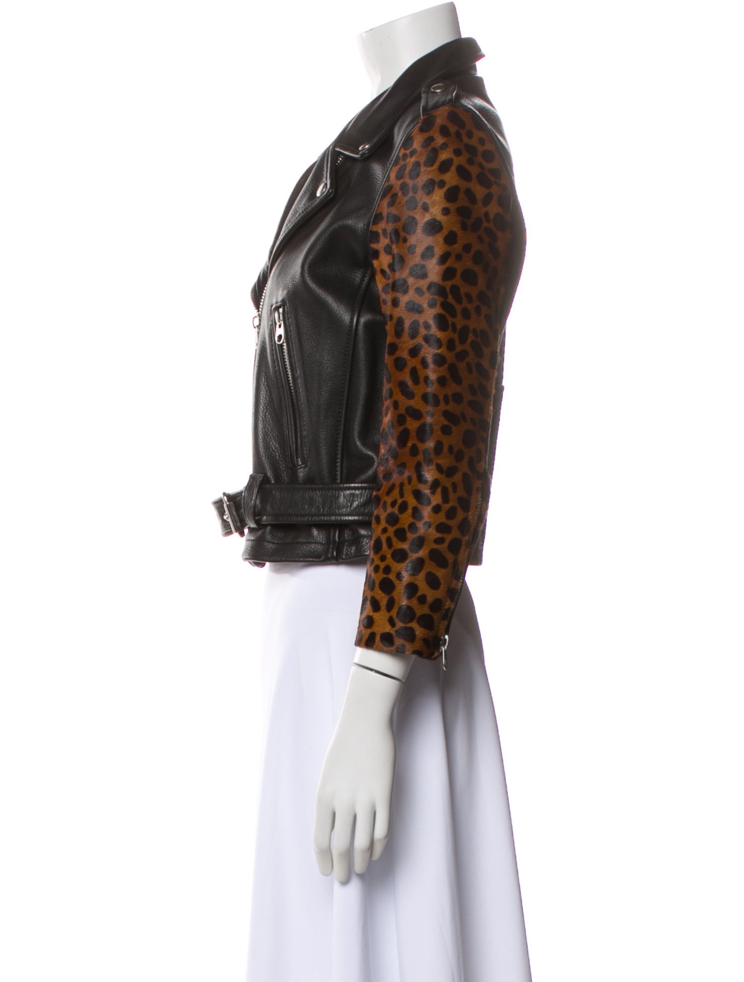 laer Leather Biker Jacket