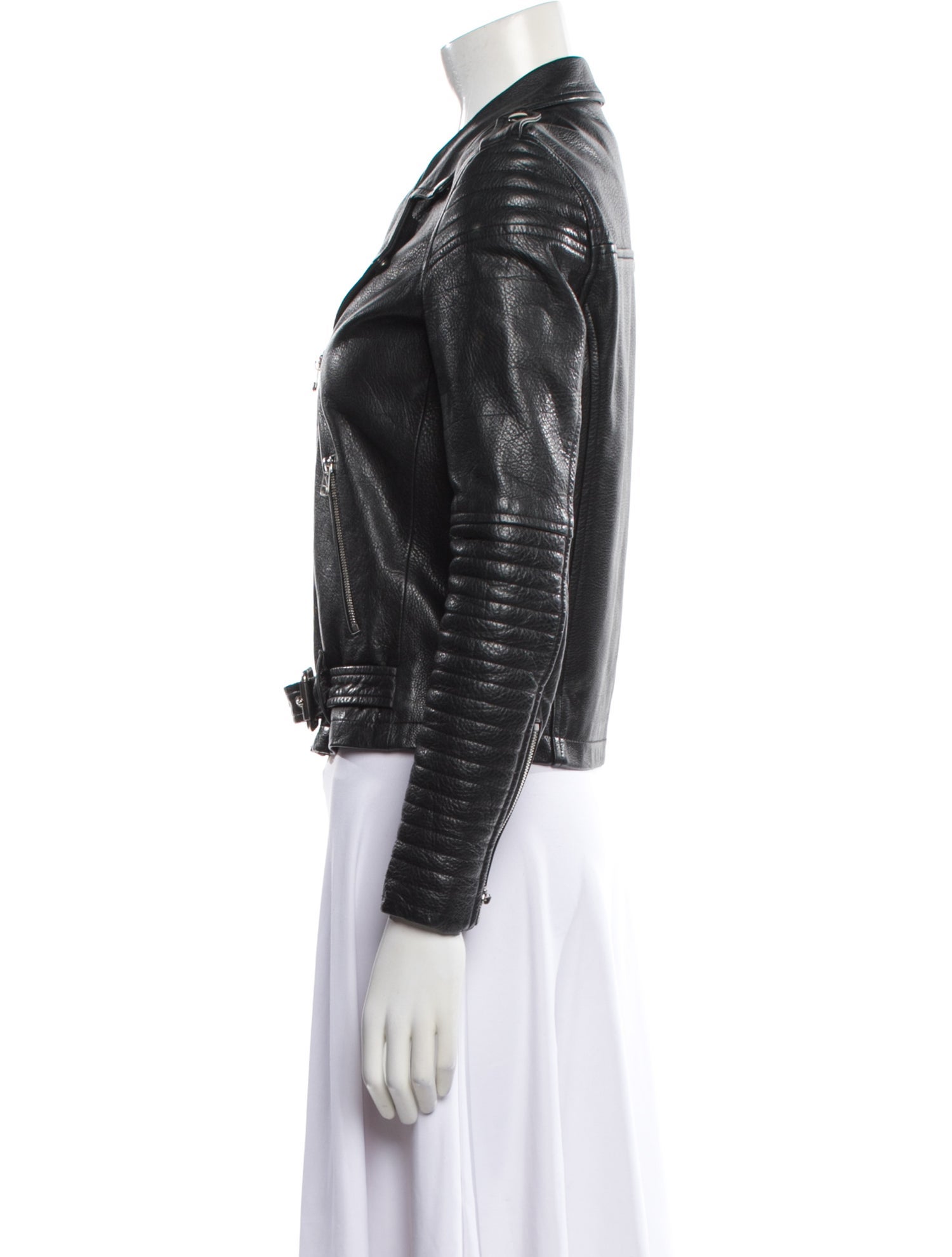 laer Leather Biker Jacket