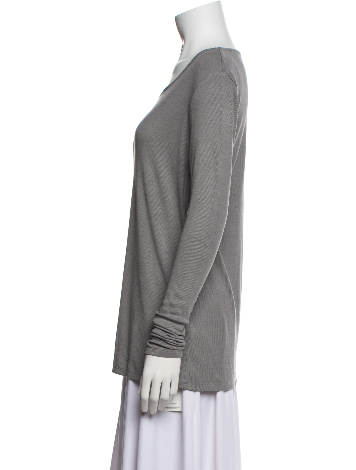 La Garçonne Moderne Scoop Neck Long Sleeve T-Shirt w/ Tags