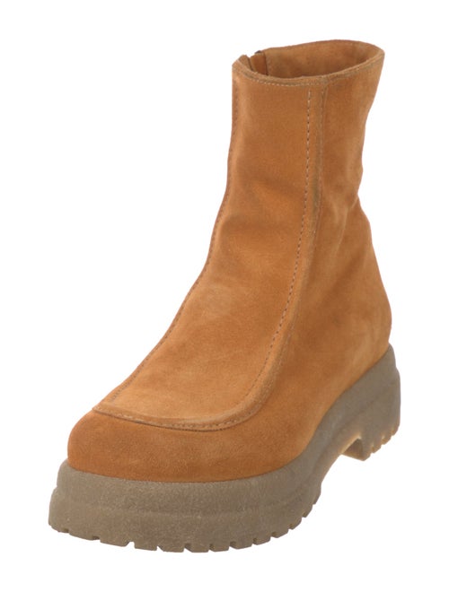 La Canadienne Suede Combat Boots