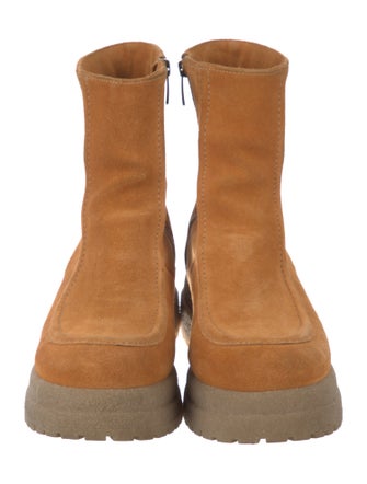 La Canadienne Suede Combat Boots