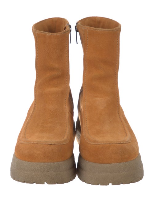 La Canadienne Suede Combat Boots