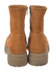 La Canadienne Suede Combat Boots