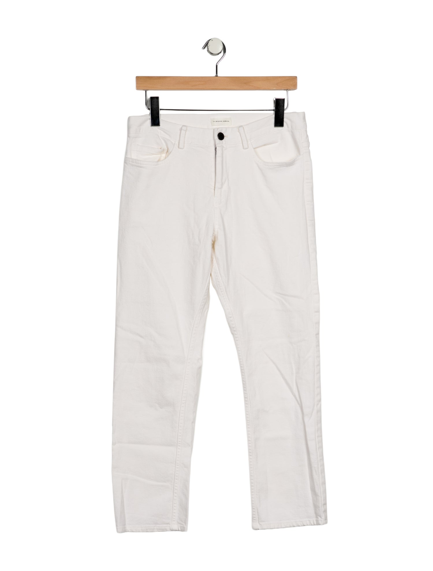 La Garçonne Moderne Mid-Rise Straight Leg Jeans